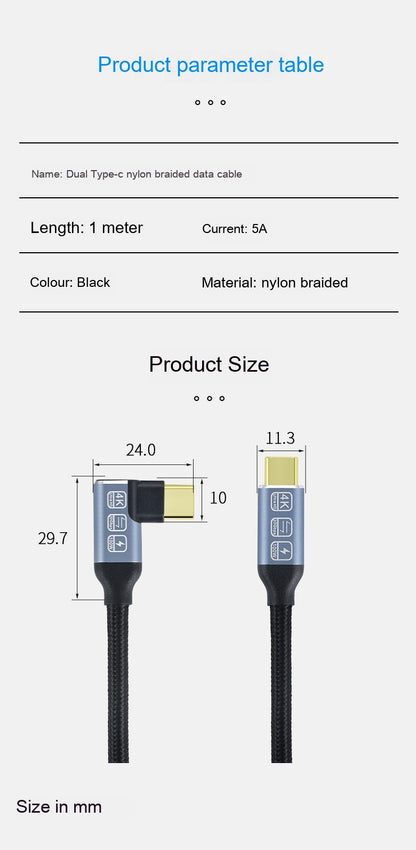 Fast Charging Long Data cable (Type C)